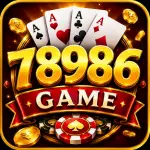 78986 Game feature image with premium gold logo, dark gaming background, glowing coins, and modern casino-style design